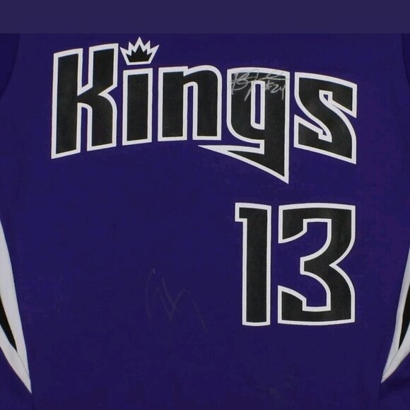 ADIDAS NBA Sacramento Kings Tyreke Evans #13 Purple Basketball Jersey - Picture 4 of 4